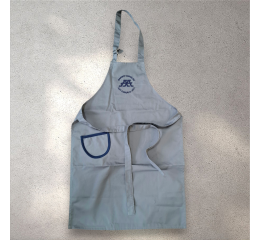 Apron - Ambrus Attila with logo and slogan - gray